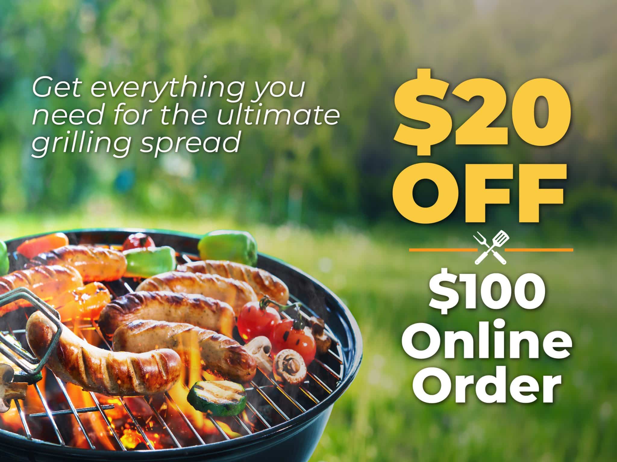 Use Code: Save20 for $20 off $100 Online Order at Busch's