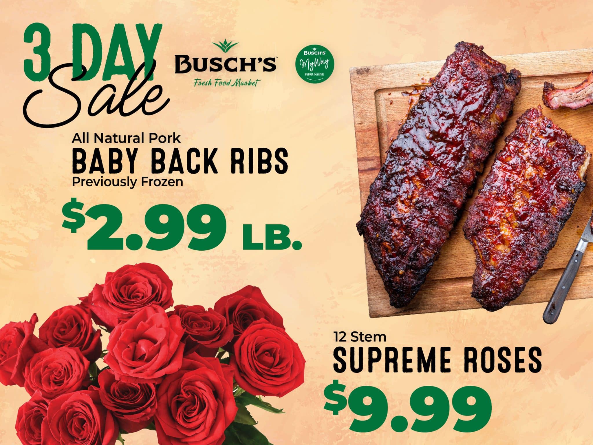 Busch's 3 Day Sale September 25 - 27