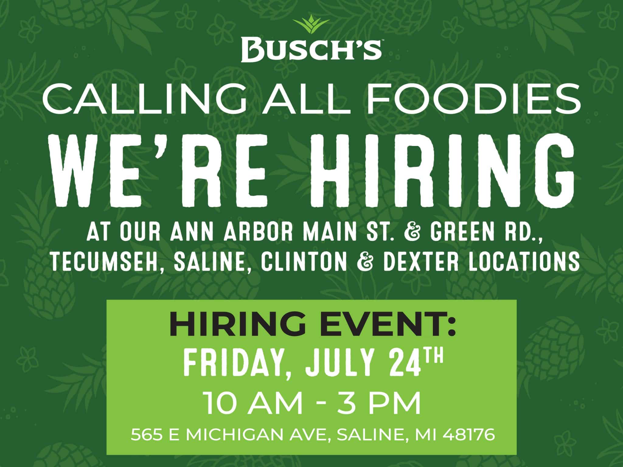 We Are Hiring Up To $17.50/HR