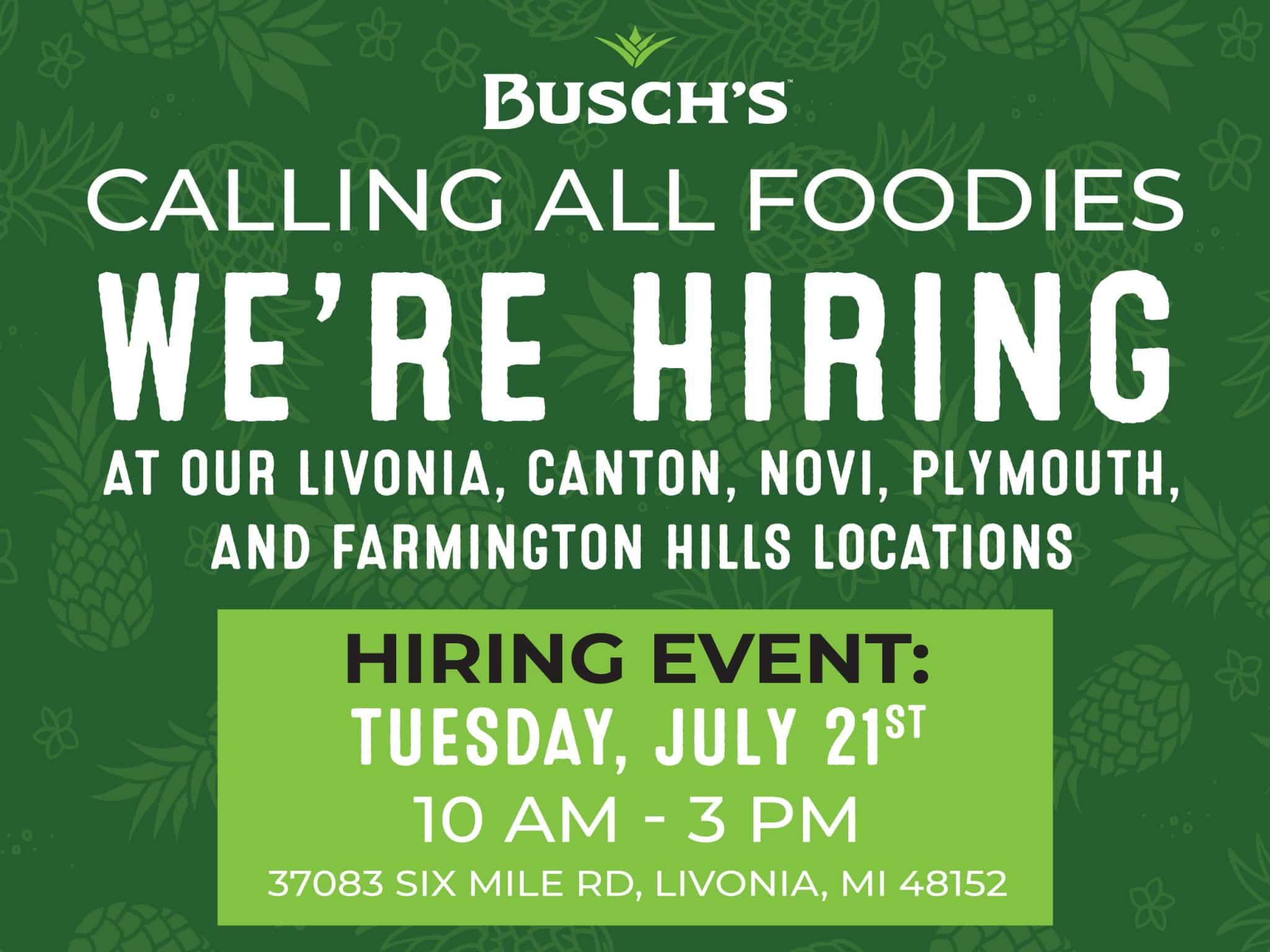 We Are Hiring Up To $17.50/HR