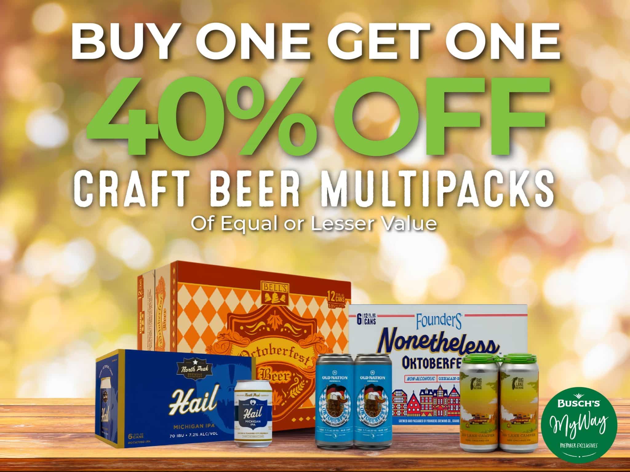 25% Off 19.2 oz Craft Beer & Seltzer sale July 13 - 26