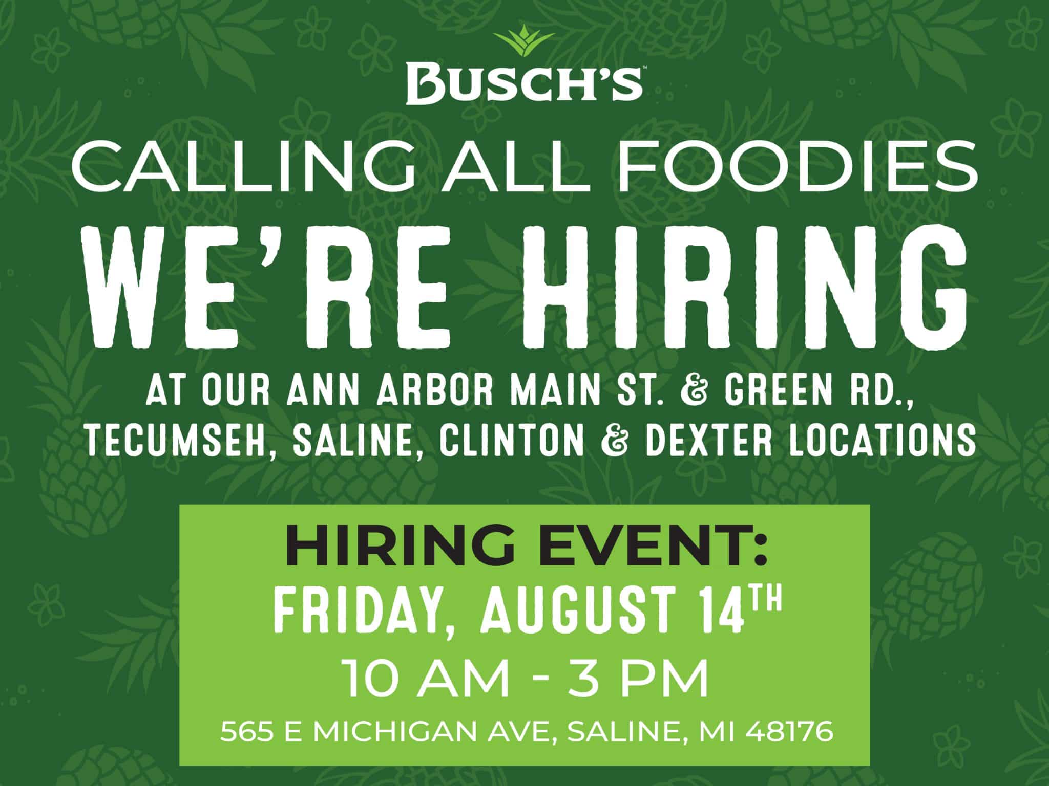 We Are Hiring Up To $17.50/HR