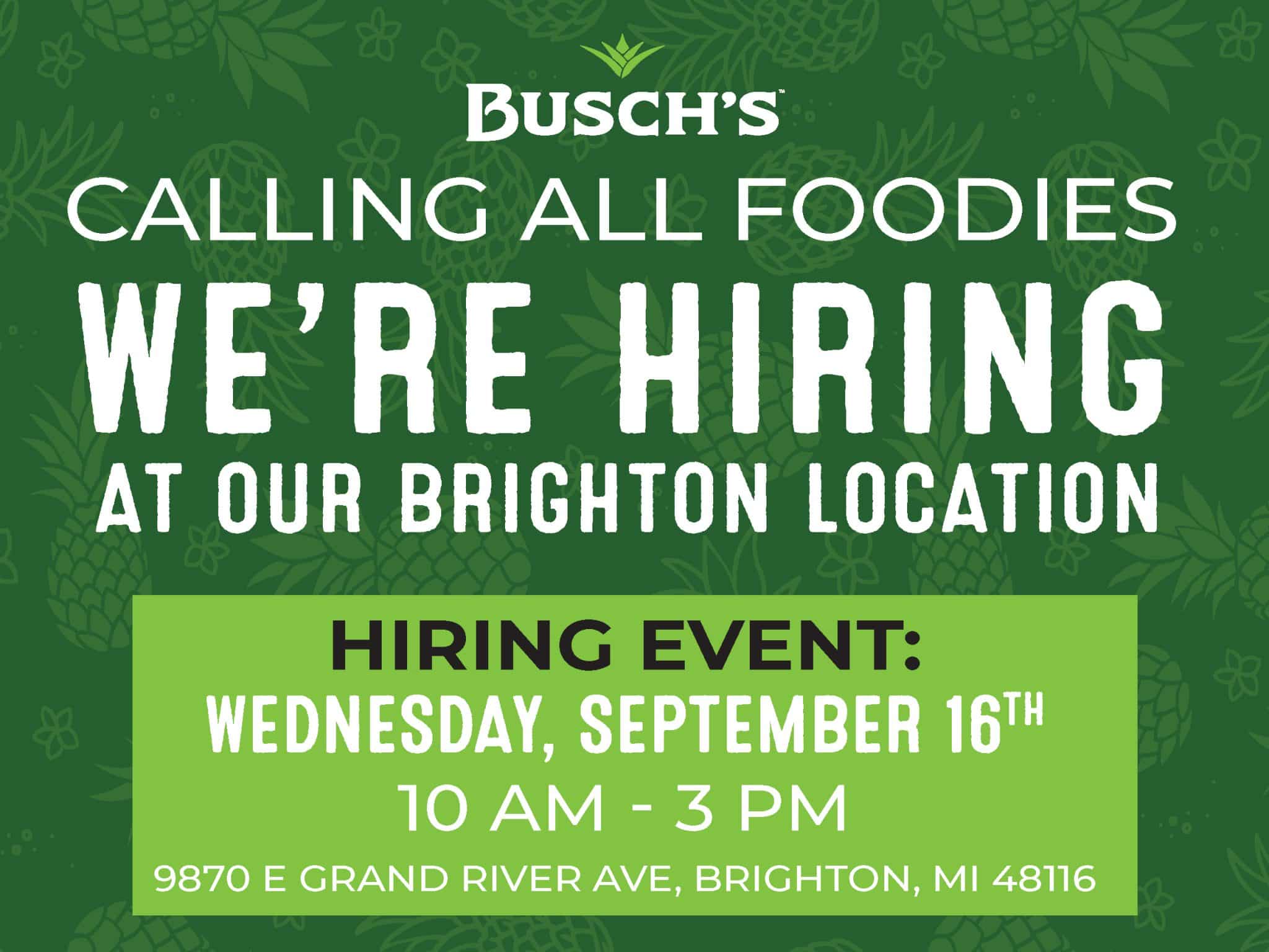We Are Hiring Up To $17.50/HR