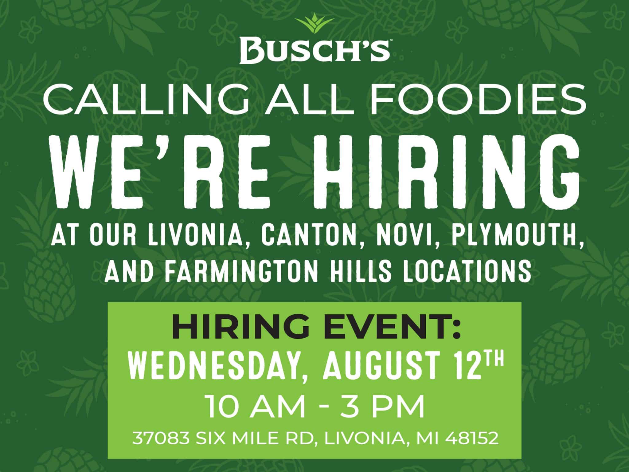 We Are Hiring Up To $17.50/HR