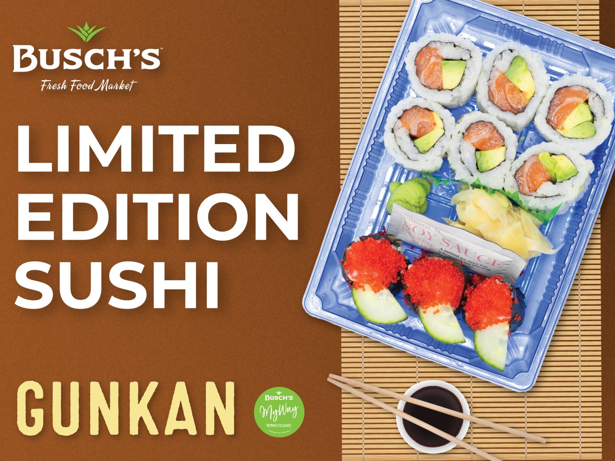 Busch's Limited Edition Hatch Chile Pepper Roll, the MyWay Sushi of the Month.