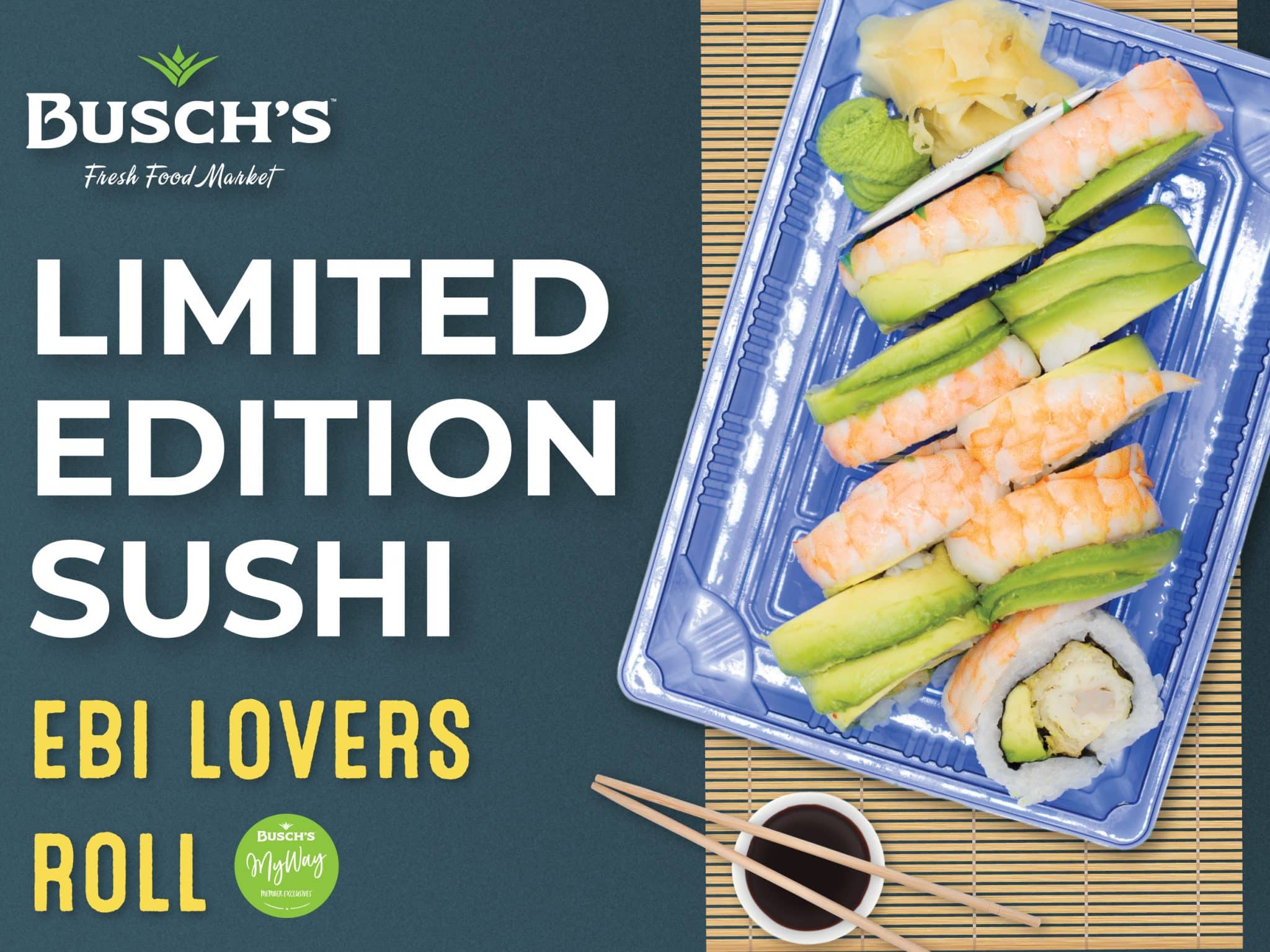 Busch's Limited Edition Hatch Chile Pepper Roll, the MyWay Sushi of the Month.
