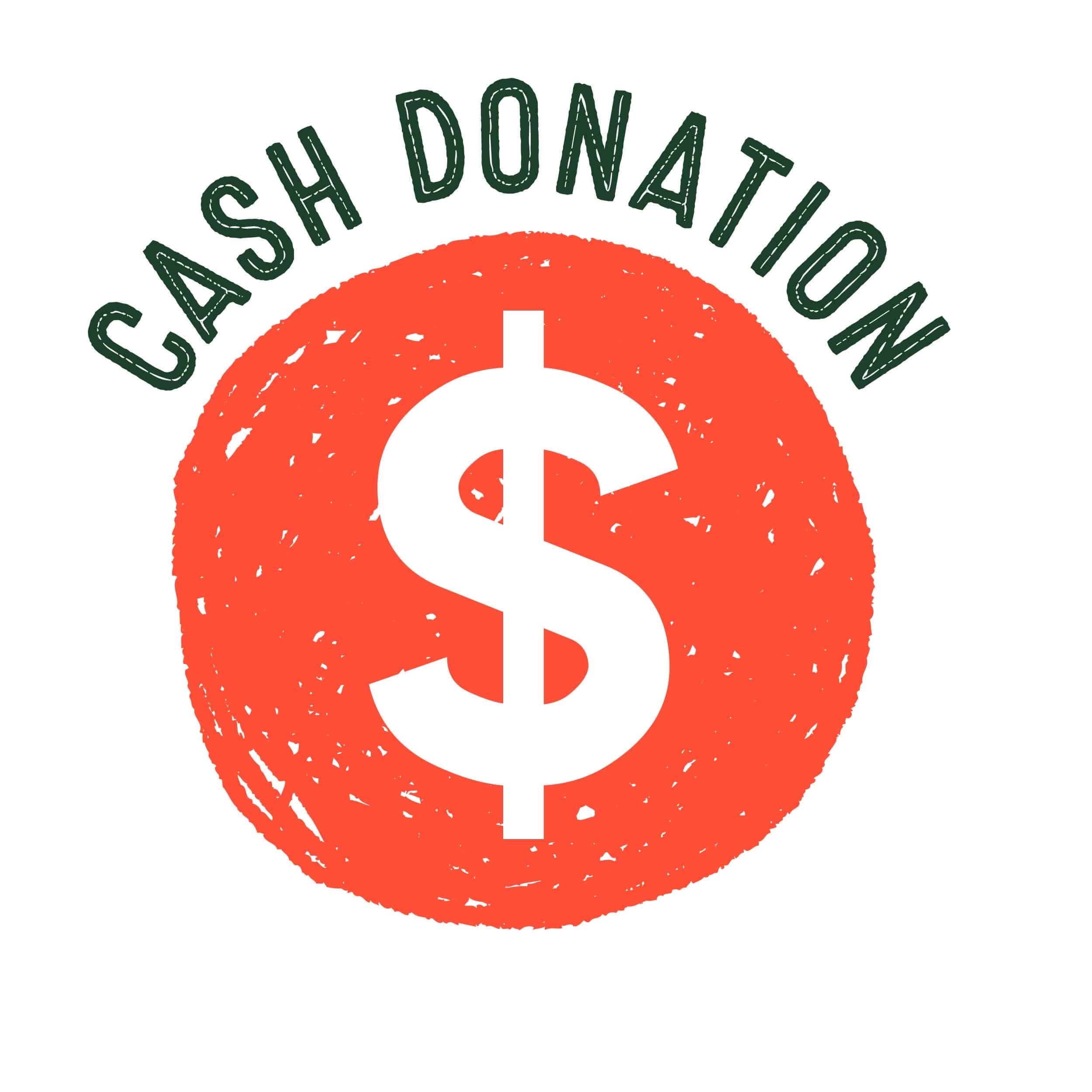 Ways to donate to SOS graphic, cash donation