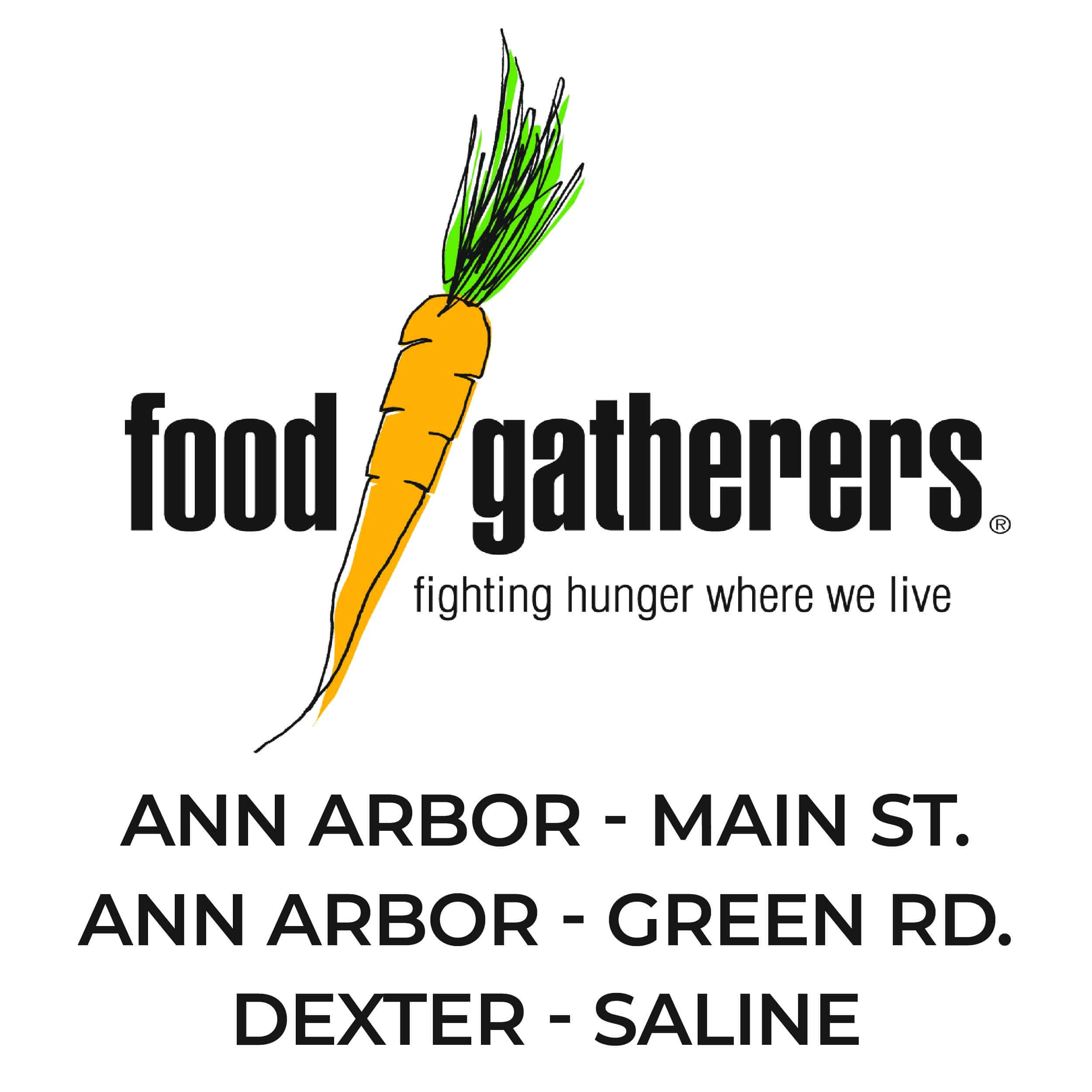 Season of Sharing graphic showing the Food Gatherers logo and a list of Busch’s stores whose proceeds will support Food Gatherers