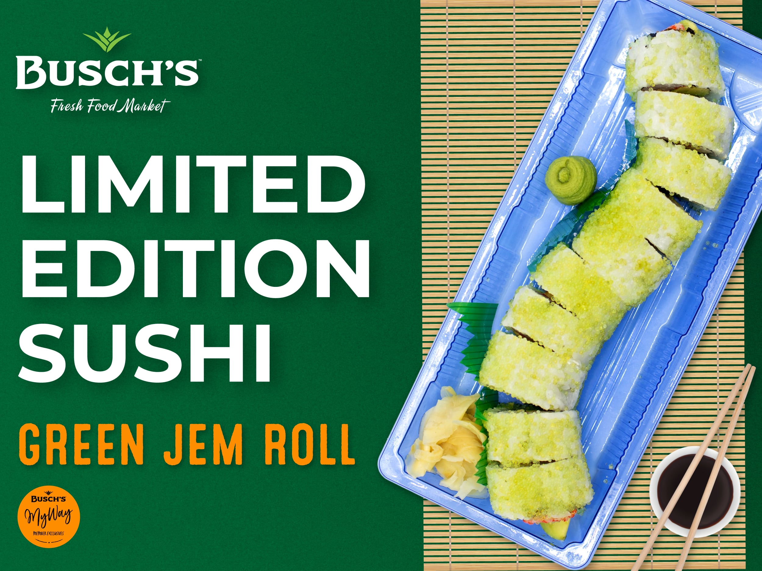 Sushi of The Month Event at Busch's Fresh Food Market March 9 - April 5