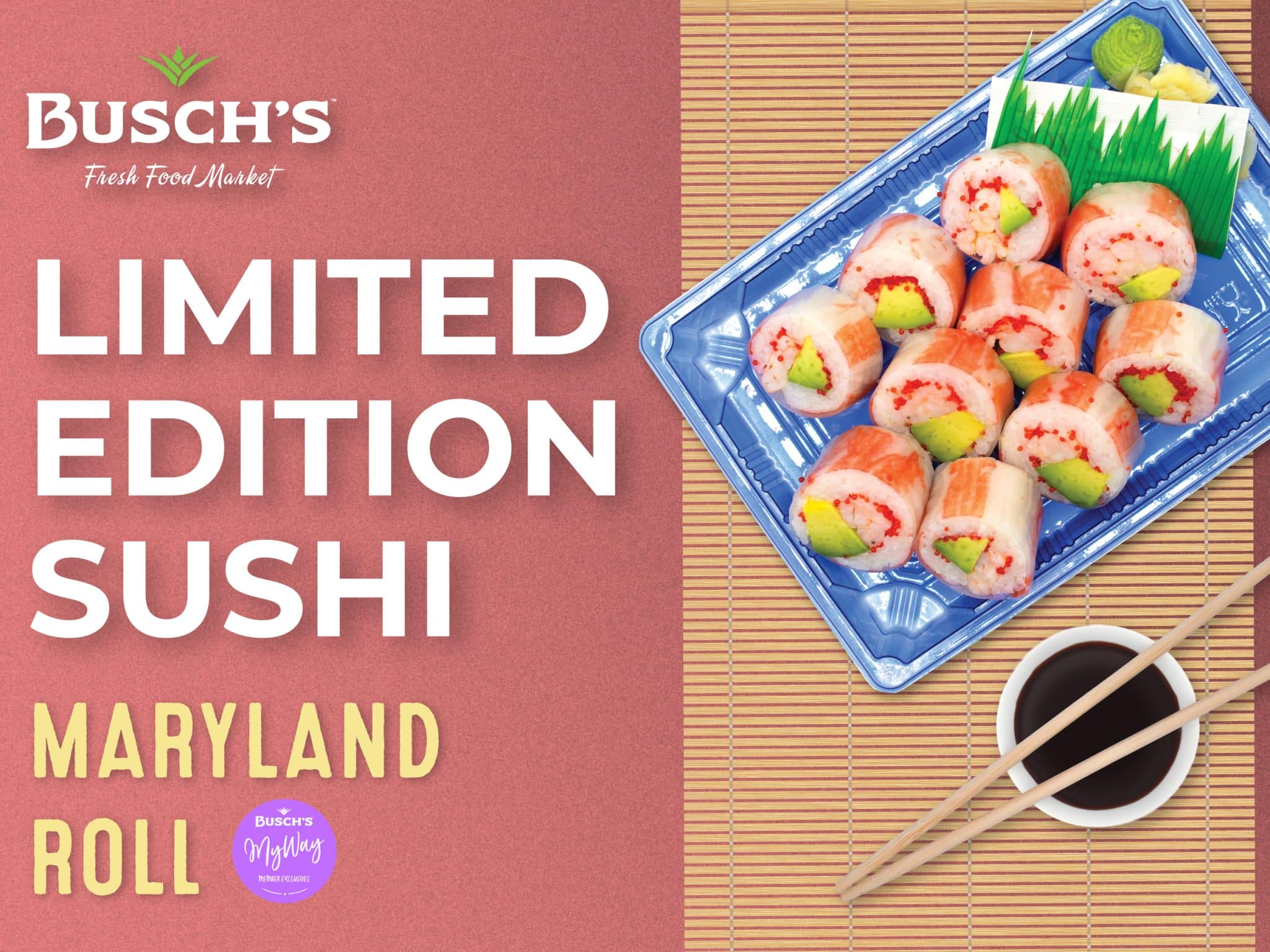 Sushi of The Month Event at Busch's Fresh Food Market May 4 - 31