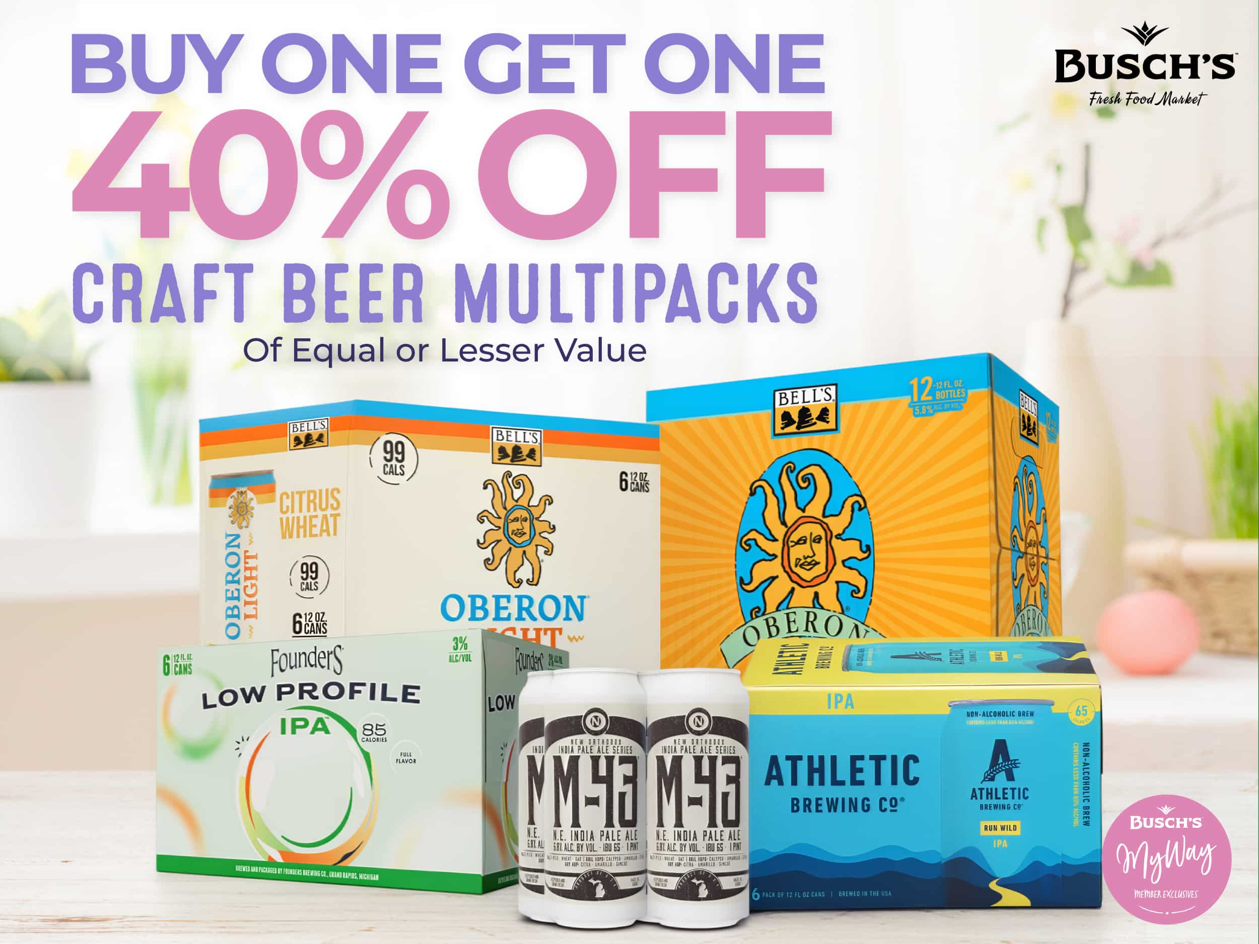 BOGO 40% Off Craft Beer Multipacks