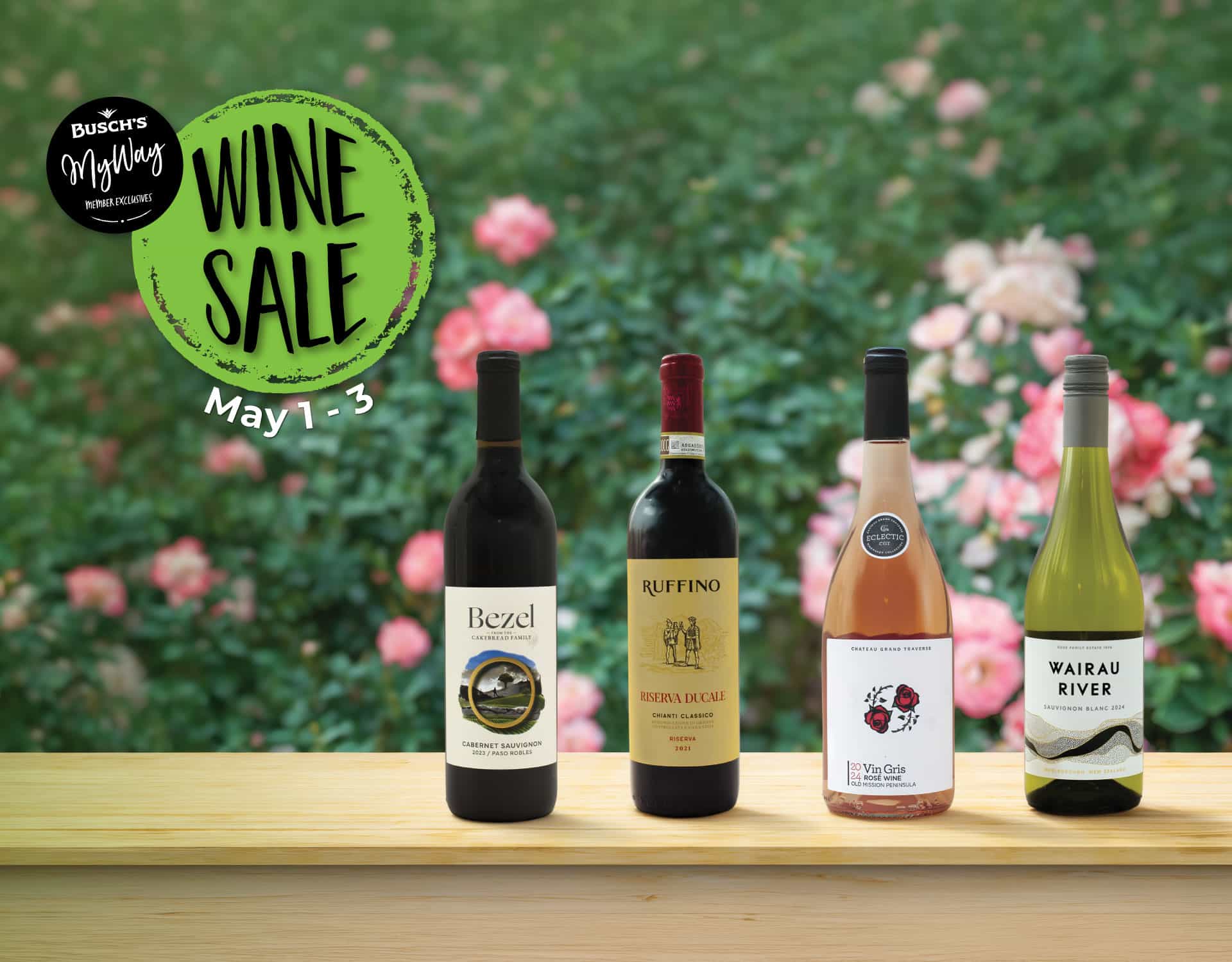Save at Busch's 3 Day Wine Sale May 1 - 3