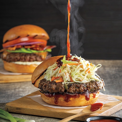 Asian BBQ Smash Burger