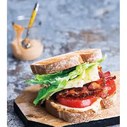 BLT with Sriracha-Basil Mayo