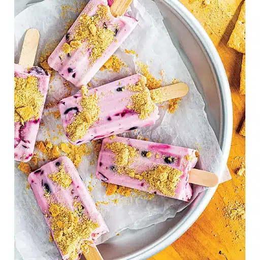 Cherry Cheescake Yogurt Pops