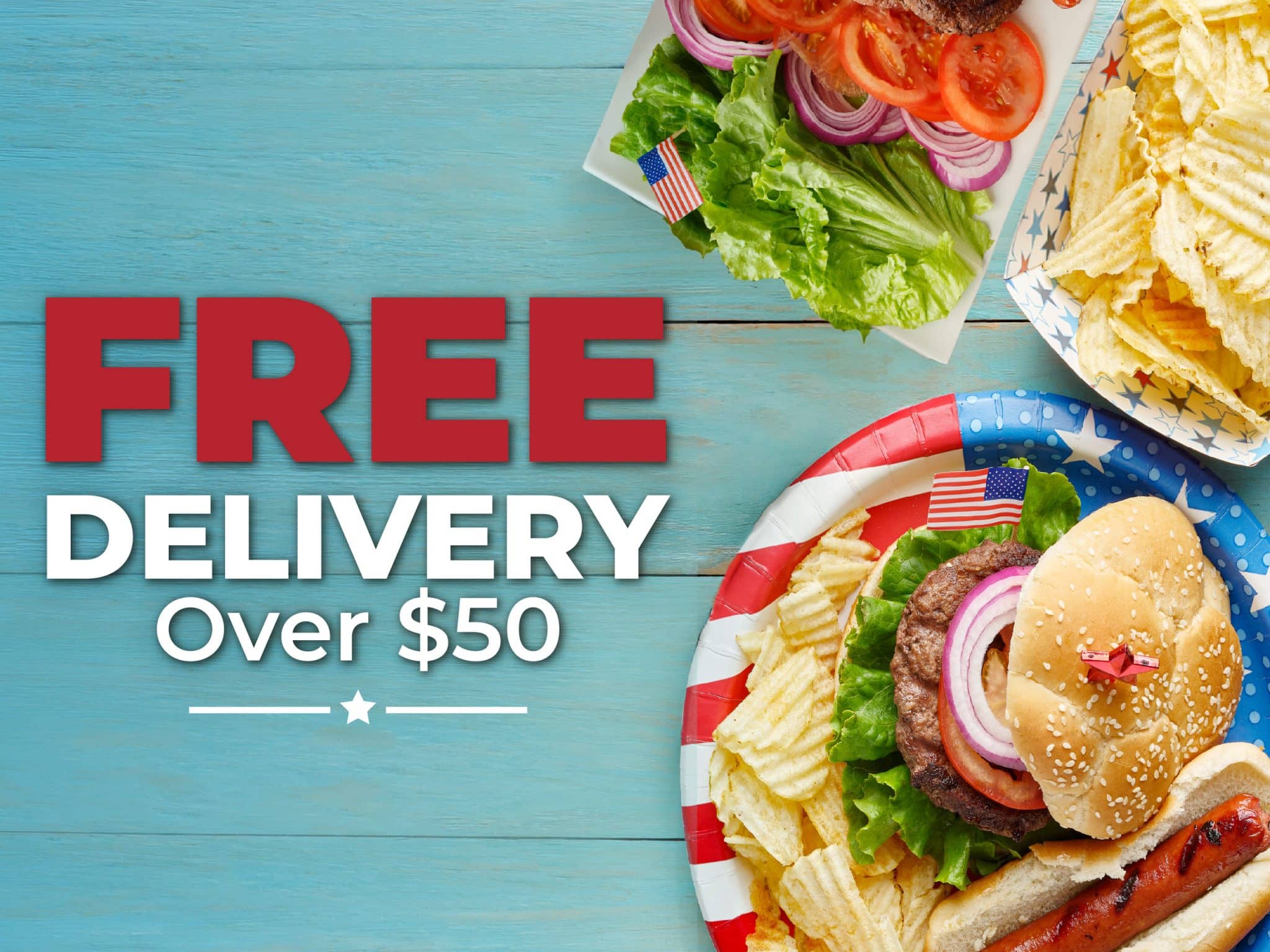 Use Code: FREEJULY for free delivery on your order over $50 at Busch's