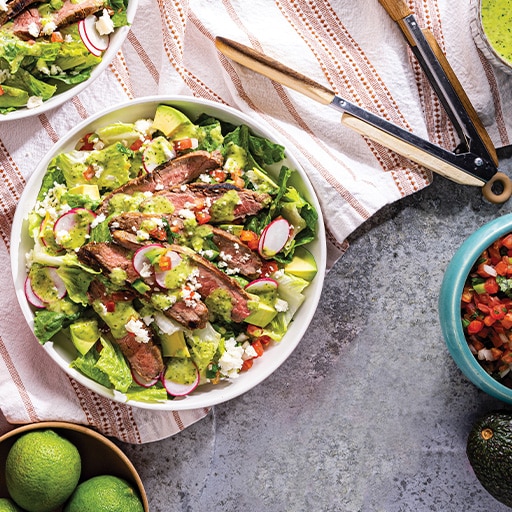 Grilled Mojo Flank Steak Salad