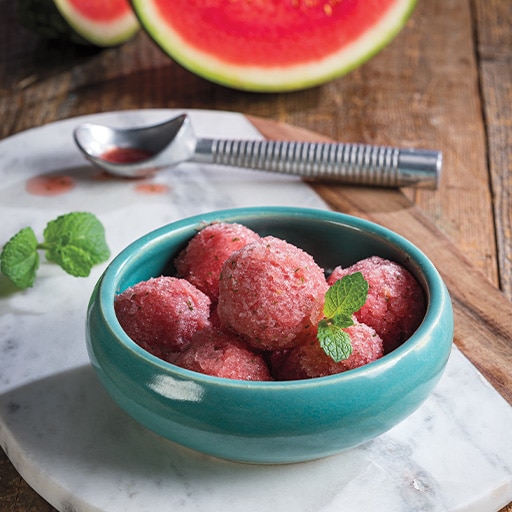 Minted Watermelon Sorbet Recipe Image