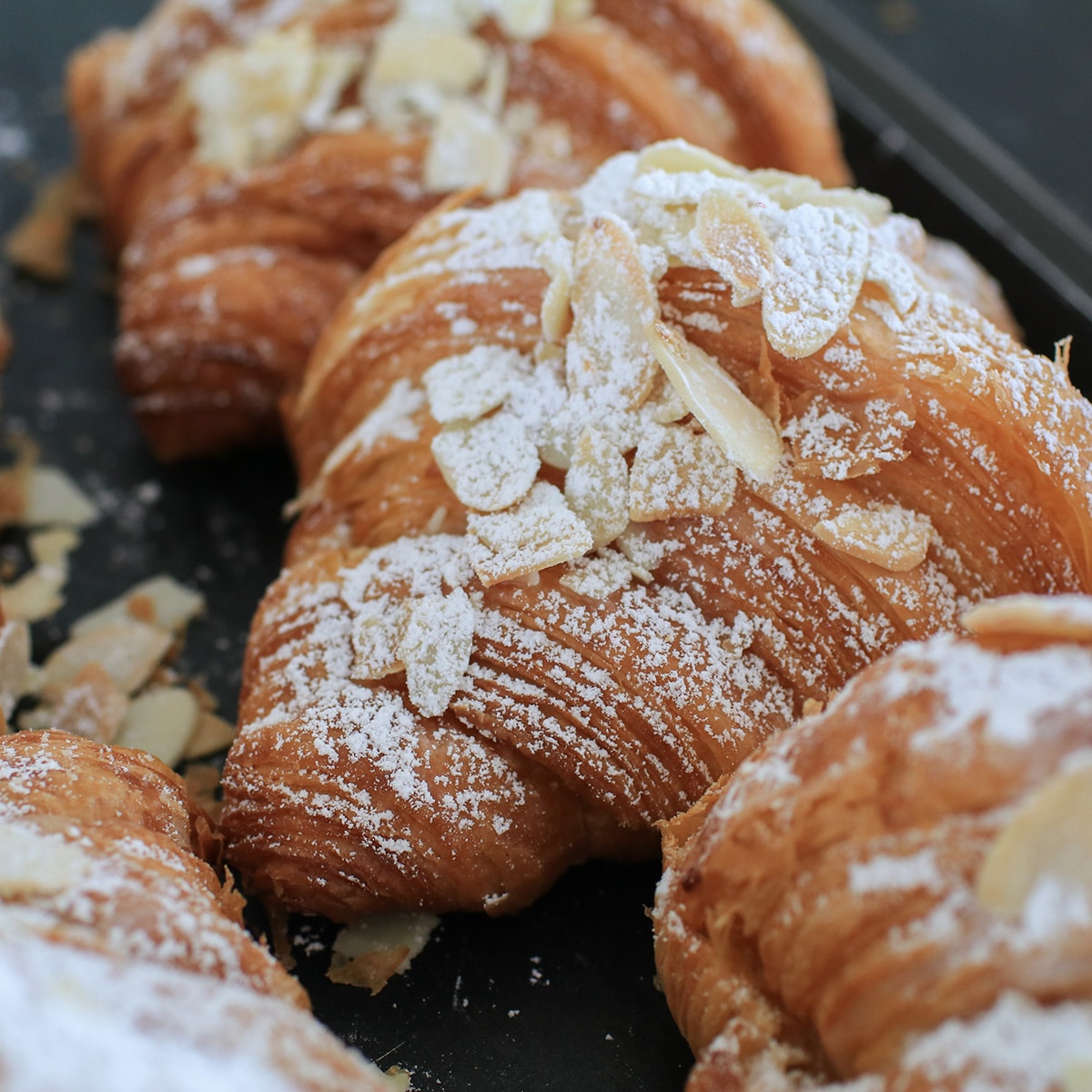 A close view of assorted pastries 