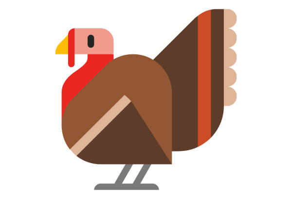 Icon of a Thanksgiving turkey