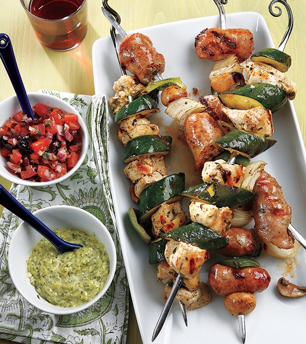Tuscan Chicken Kabobs Image